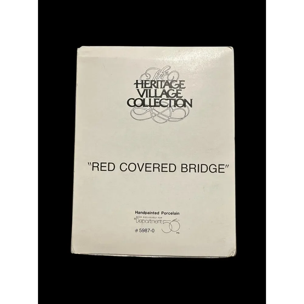 VTG 1994 Dept 56 Heritage Village Collection “Red Covered Bridge” Retired